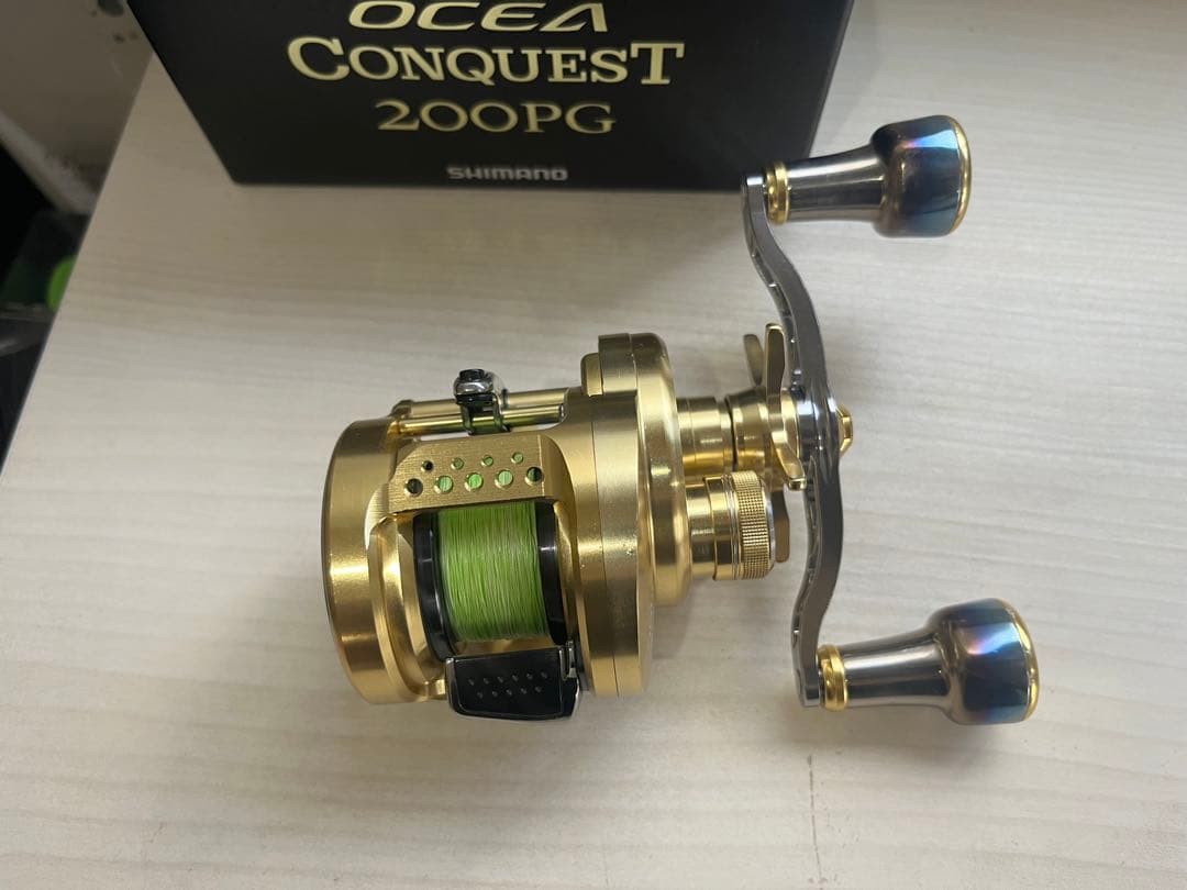 ★☆シマノ 15 オシアコンクエスト 200PG ライン付　カスタム　美品