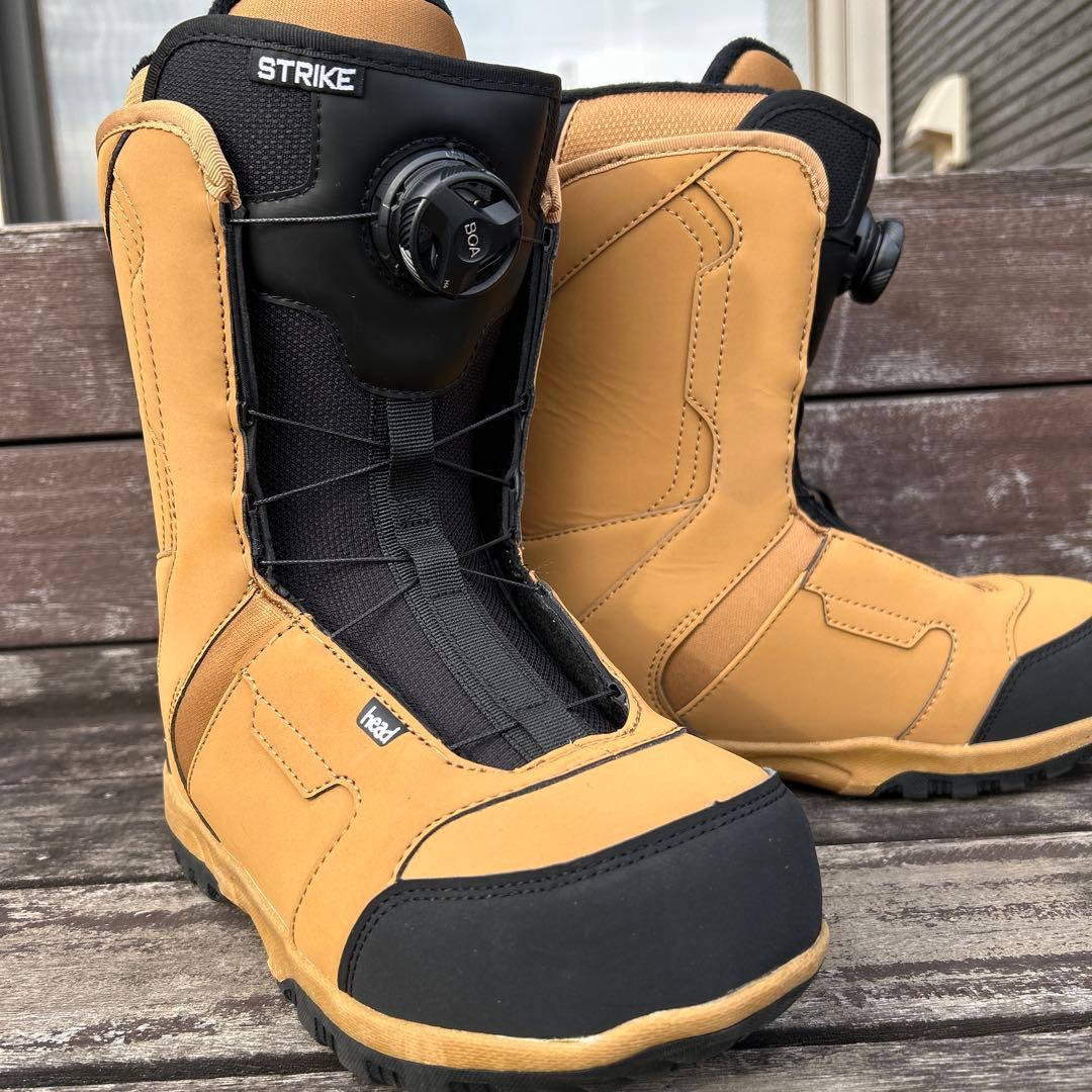head STRIKE ベージュ スノーボードブーツ 25cm BOAシステム