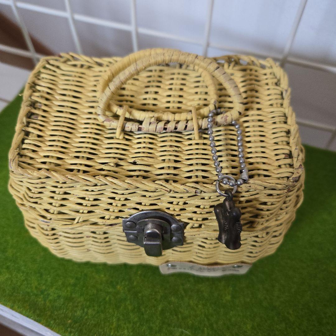 ヴィンテージ　ムーミン籐カゴ