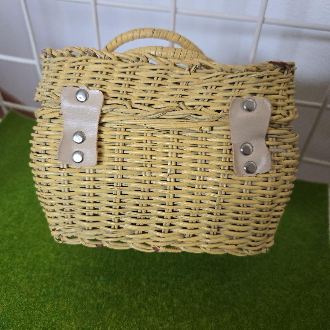 ヴィンテージ　ムーミン籐カゴ