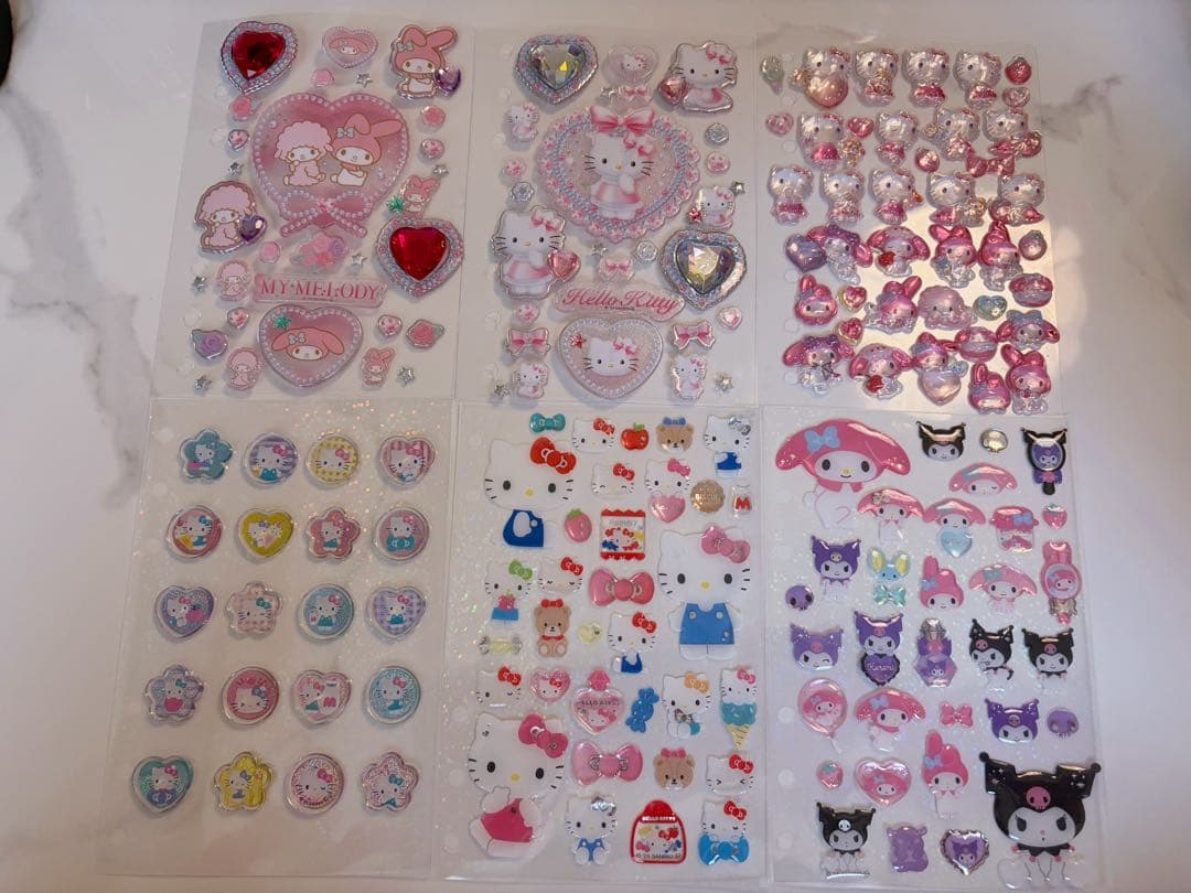 マイメロディ ハローキティ シール帳完成品♡