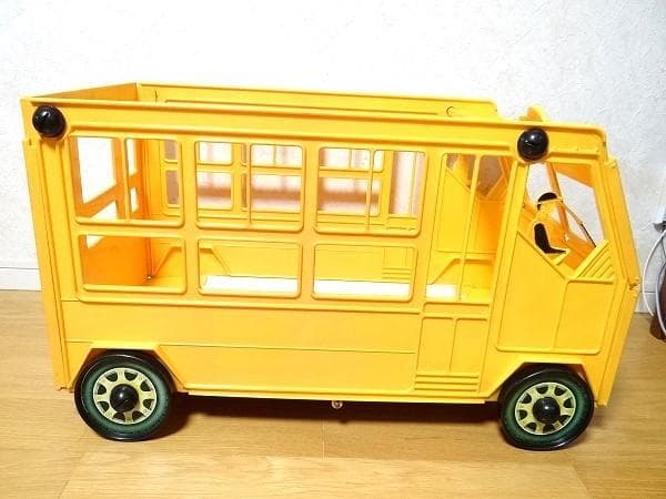 ビンテージ LIPSKI スクールバス 収納箱 おもちゃ箱 旧車 レトロ 当時物