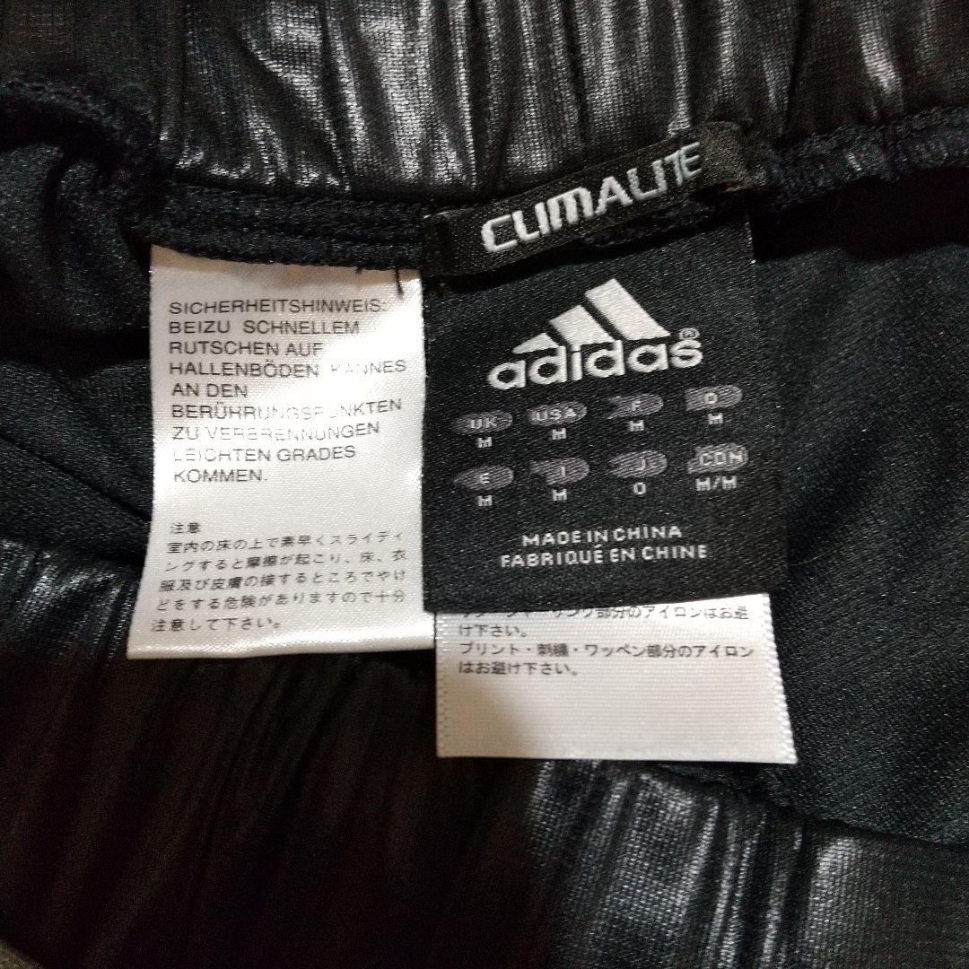 adidas ジャージ　上下セットアップ　黒白光沢　サイズO