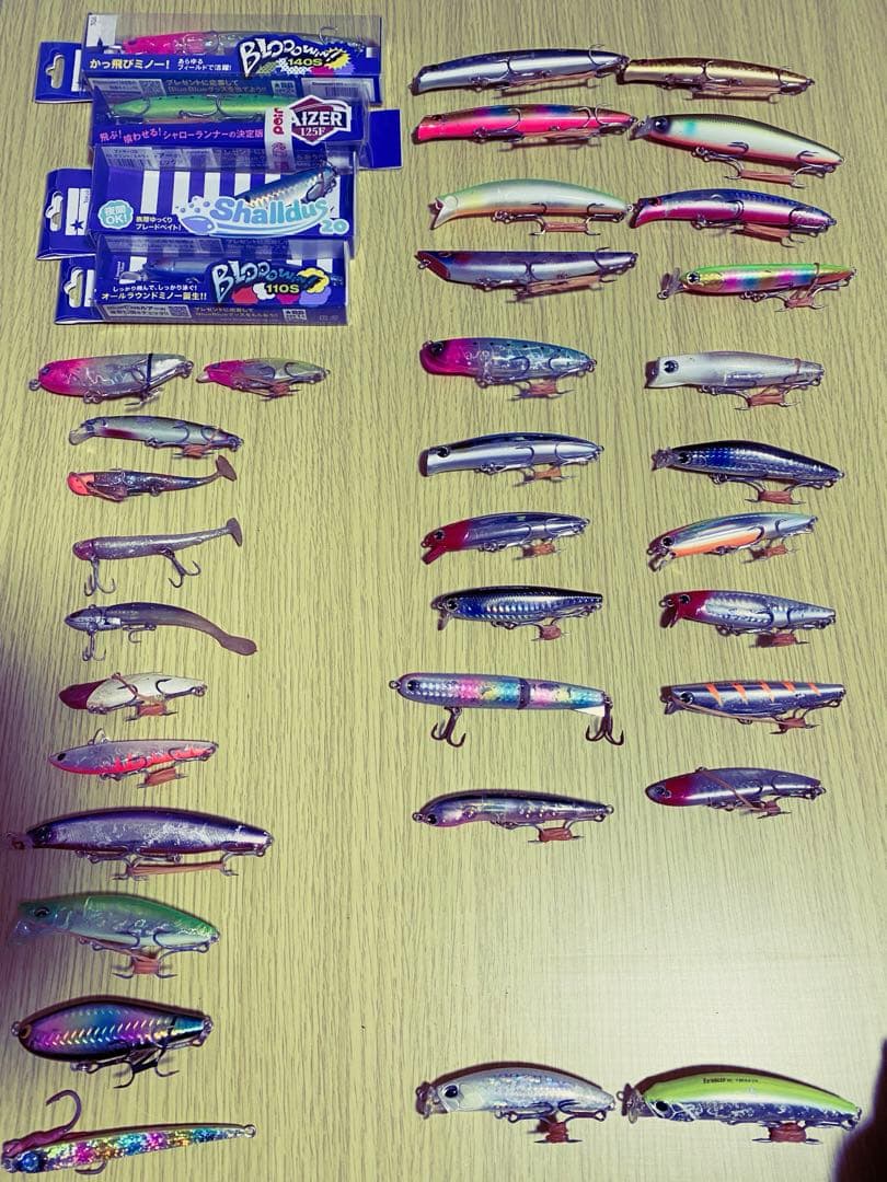 (まとめ売り)シーバスルアーセットBlue blueやimaなど多数38品