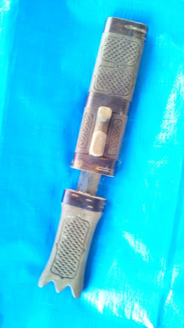 (値下げ)イリマキリ　アイヌ伝統民具　皮はぎ小刀　タシロ