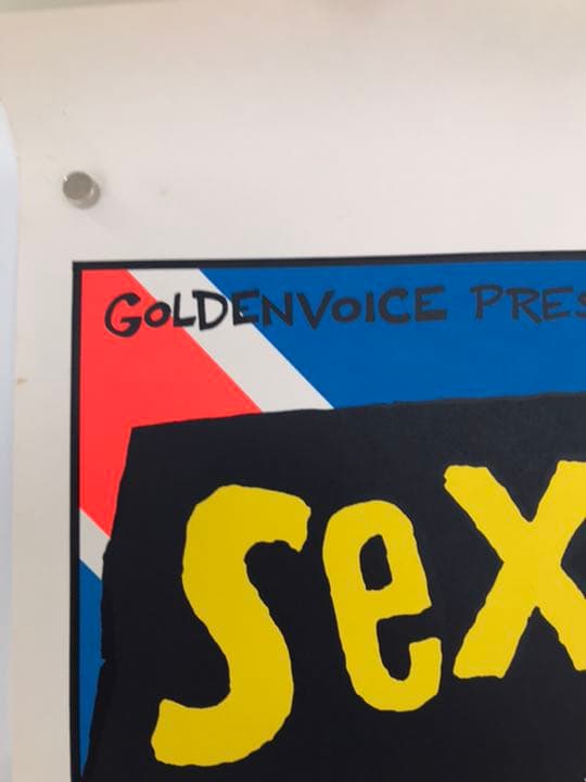 SEX PISTOLS セックスピストルズ　シルクスクリーン ポスター COOP