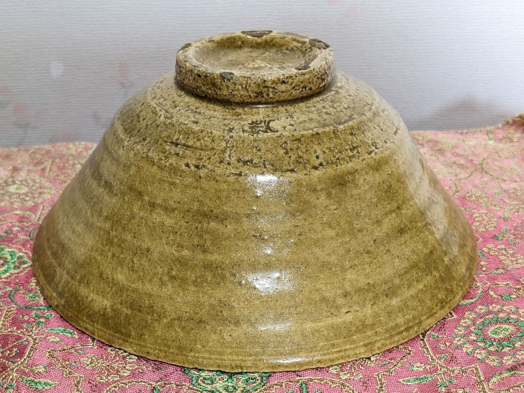 ⭐黄瀬戸 抹茶盌 年代物 茶道具 瀬戸焼 コレクション 骨董品 アンティーク