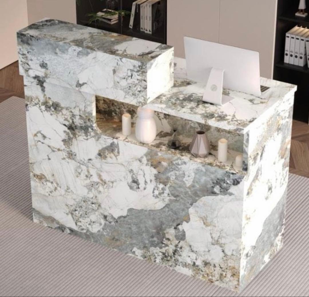 新品　レジカウンター 受付カウンターデスク 小型受付　おしゃれテーブル