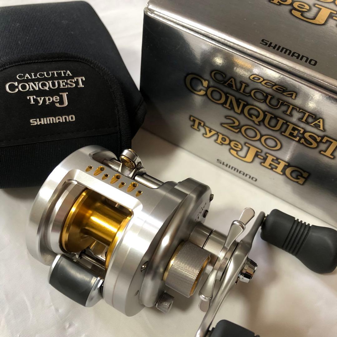 極美品　シマノ　10オシアカルカッタコンクエスト200 JHG リール　付属品付
