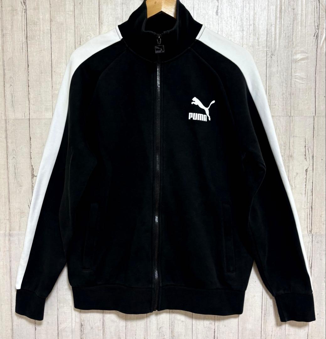 【美品】 プーマ ICONIC T7 トラックジャケット ロゴ サイドライン