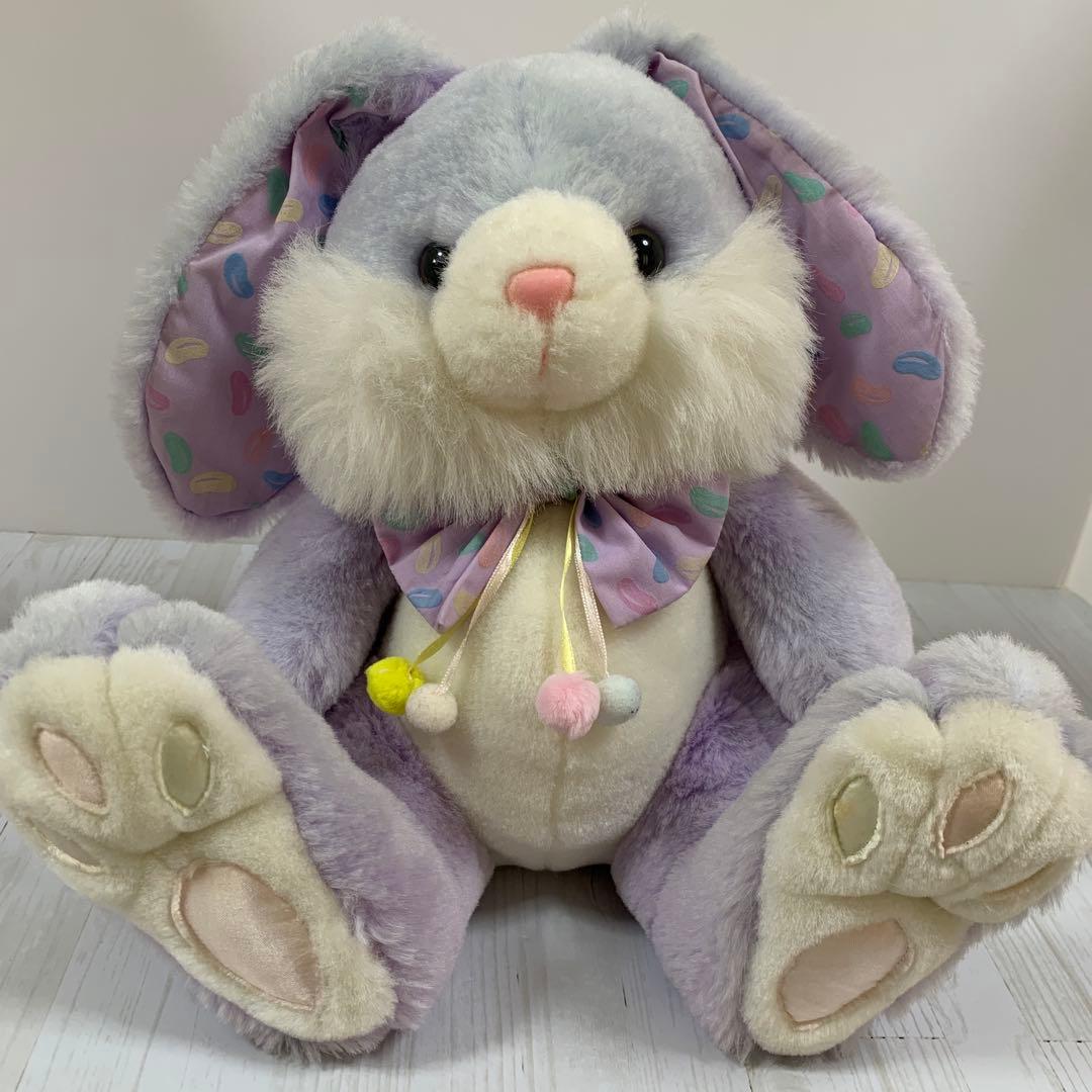 NJ☆ レトロ　紫色のウサギのぬいぐるみ