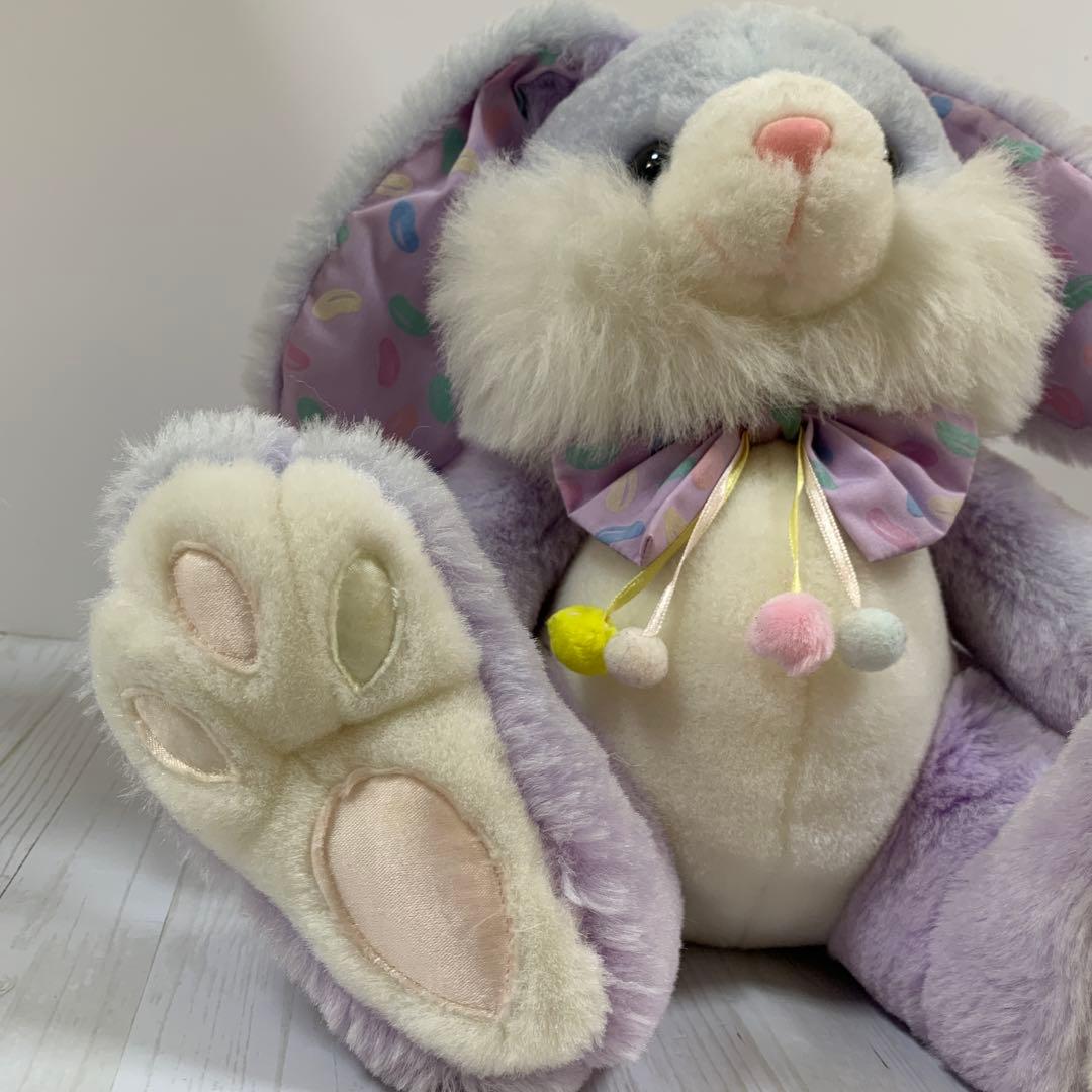 NJ☆ レトロ　紫色のウサギのぬいぐるみ