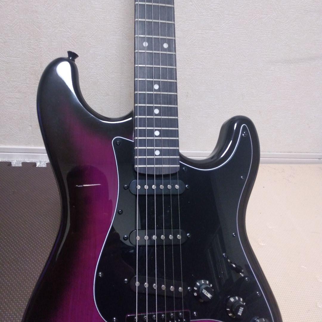 SELDER ストラトタイプエレキギター、パープルカラー美品！音出し確認済み品！