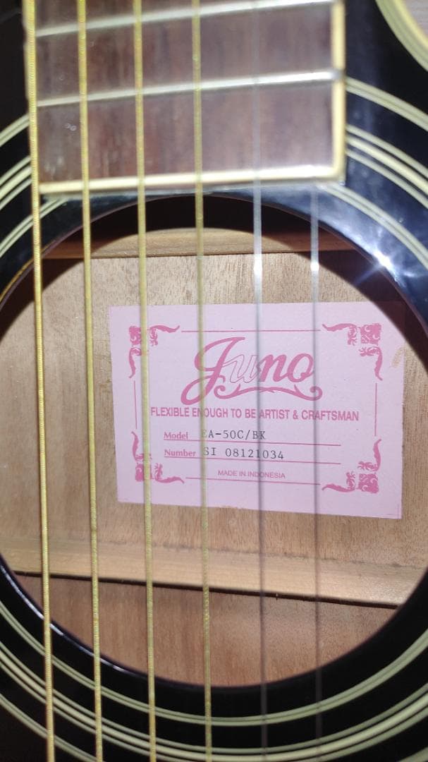 ギター Juno EA-50C/BK