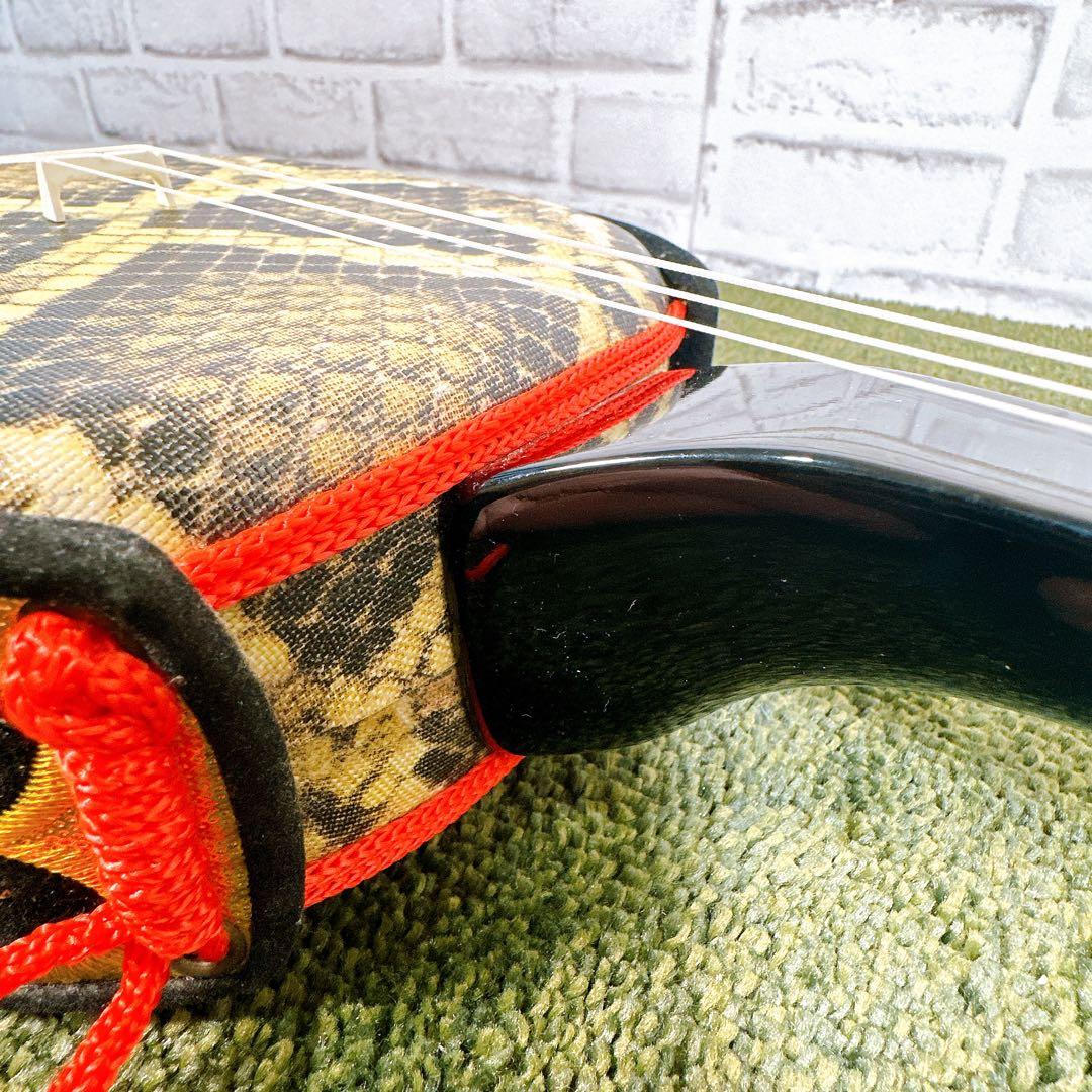 沖縄三線 蛇皮線 人工革張り 伝統楽器 和楽器 琉球 弦楽器 初心者 琉球