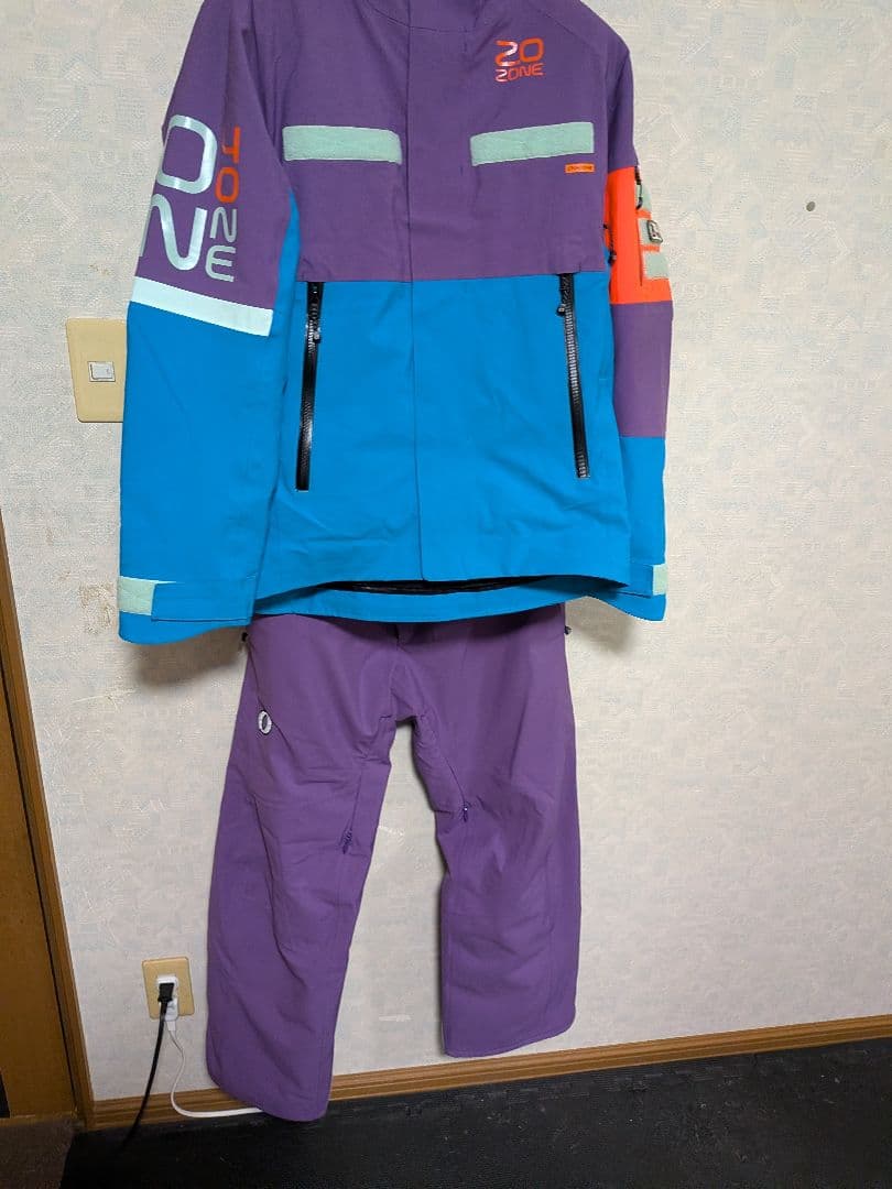 スキーウェア 男性用 紫青