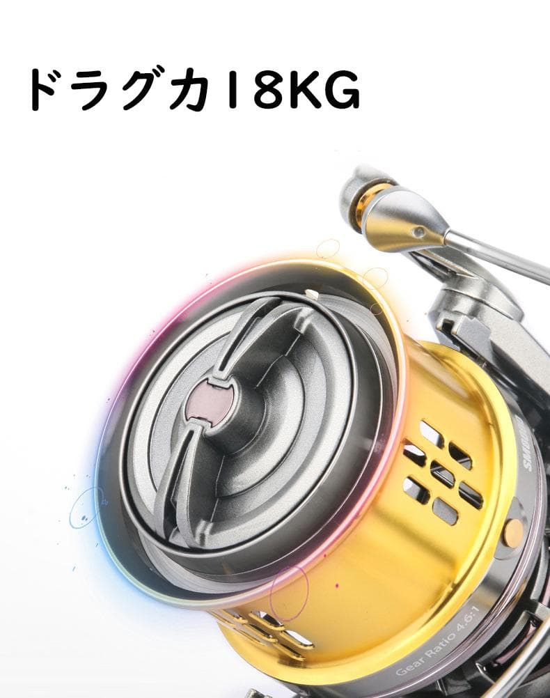 【送料無料】スピニングリール 10000番 フィッシング リール 遠投 大物釣り