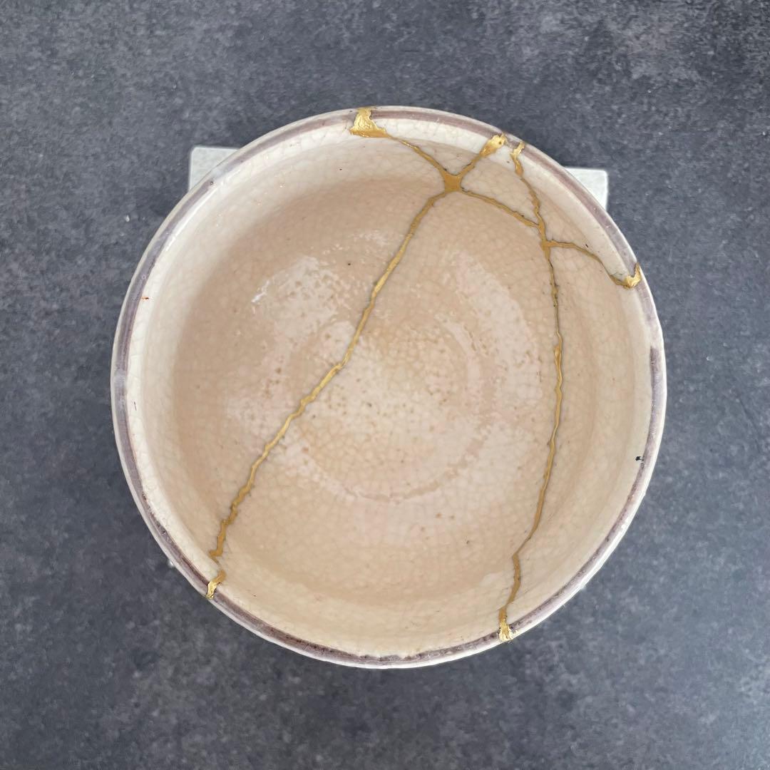 金継ぎ済み　抹茶茶碗-15