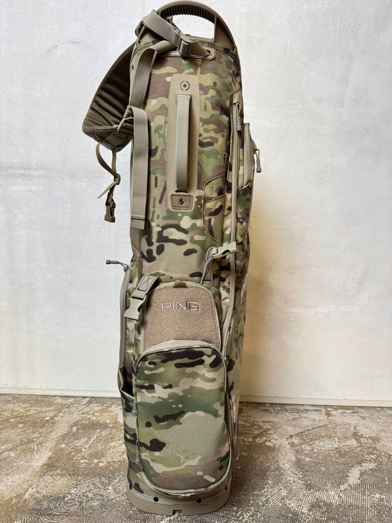 【US限定】PING 迷彩 キャディバッグ スタンド付き カモフラ柄