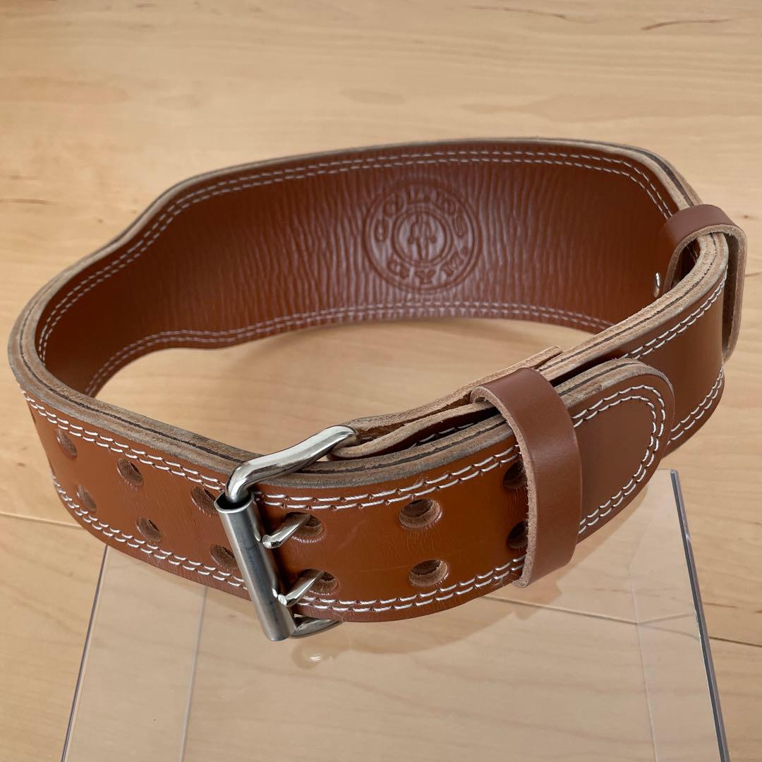 【美品】GOLD'S GYM G3324 プロレザーベルト Ｍサイズ