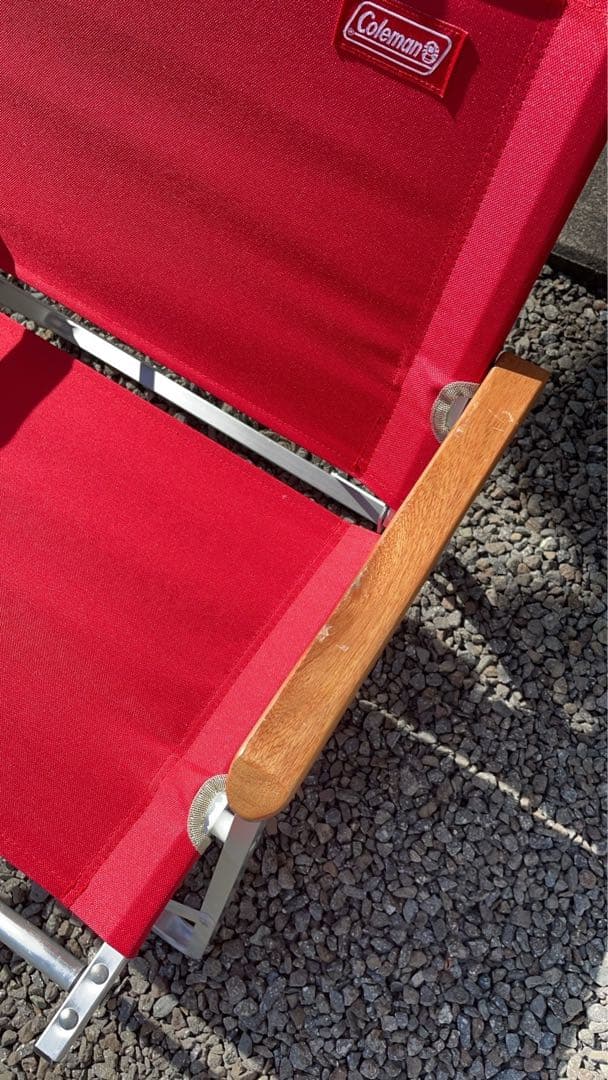 Coleman コンパクトフォールディングチェア 2組 レッド
