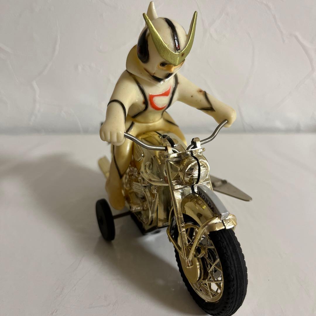 ⚠️昭和レトロ・当時物　ブルマァク　新造人間キャシャーン　ゼンマイ　オートバイ