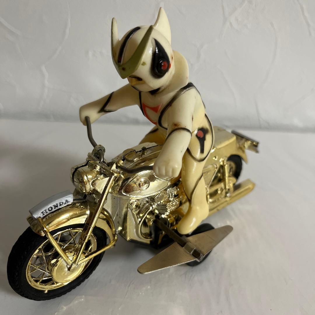 ⚠️昭和レトロ・当時物　ブルマァク　新造人間キャシャーン　ゼンマイ　オートバイ