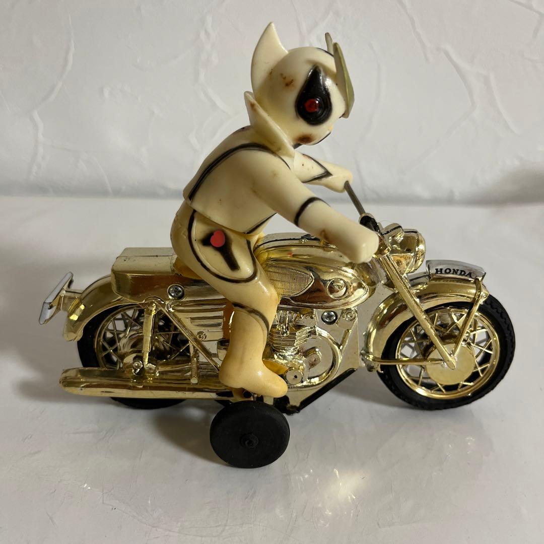 ⚠️昭和レトロ・当時物　ブルマァク　新造人間キャシャーン　ゼンマイ　オートバイ