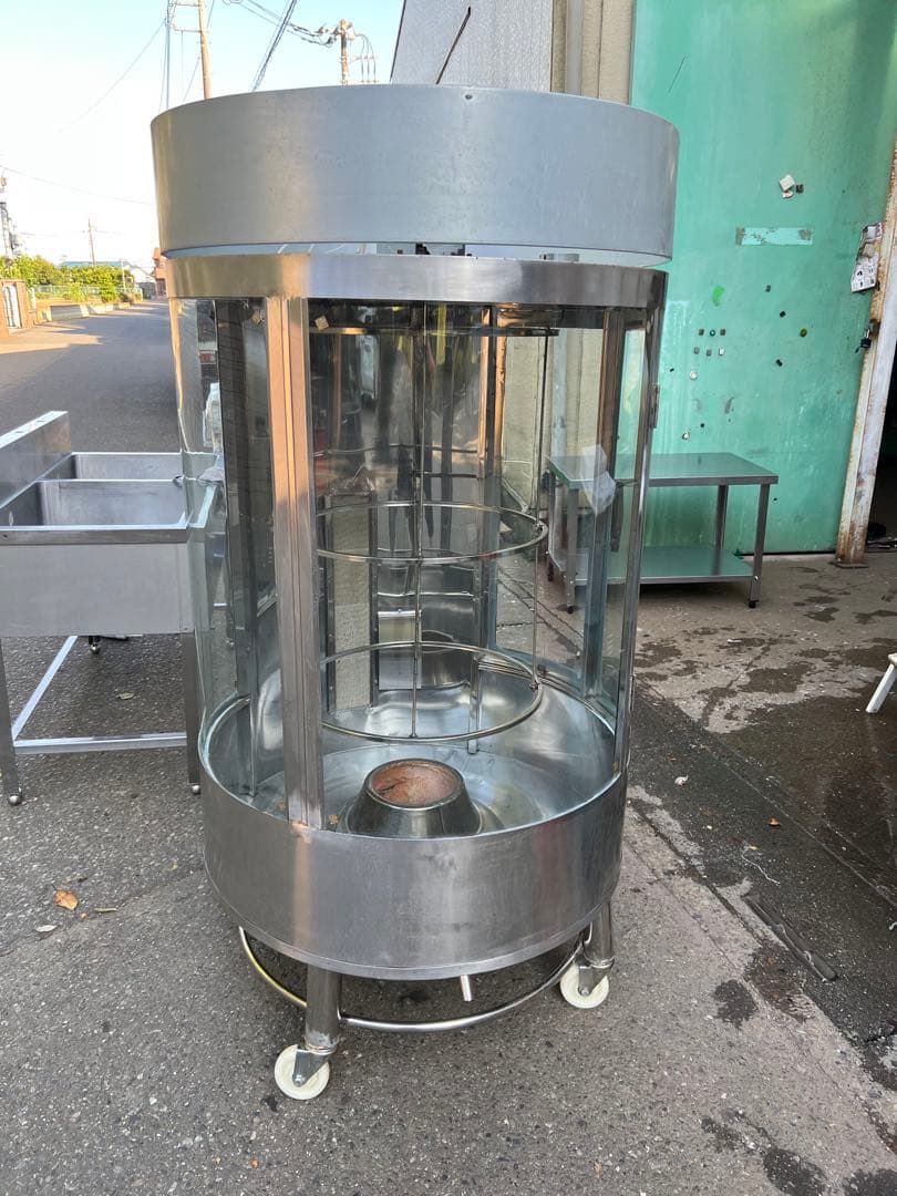 ガス、木炭両用回転烤禽炉（烤鸭炉）