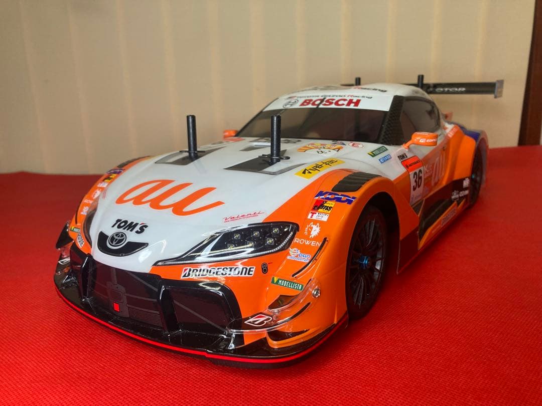 タミヤ　TT-02 TYPE-SRX au TOM’S GR Supra ボディ