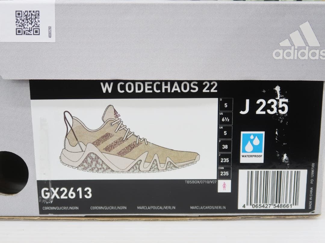 未使用 adidas ゴルフシューズ コードカオス22 スパイクレス【G】.