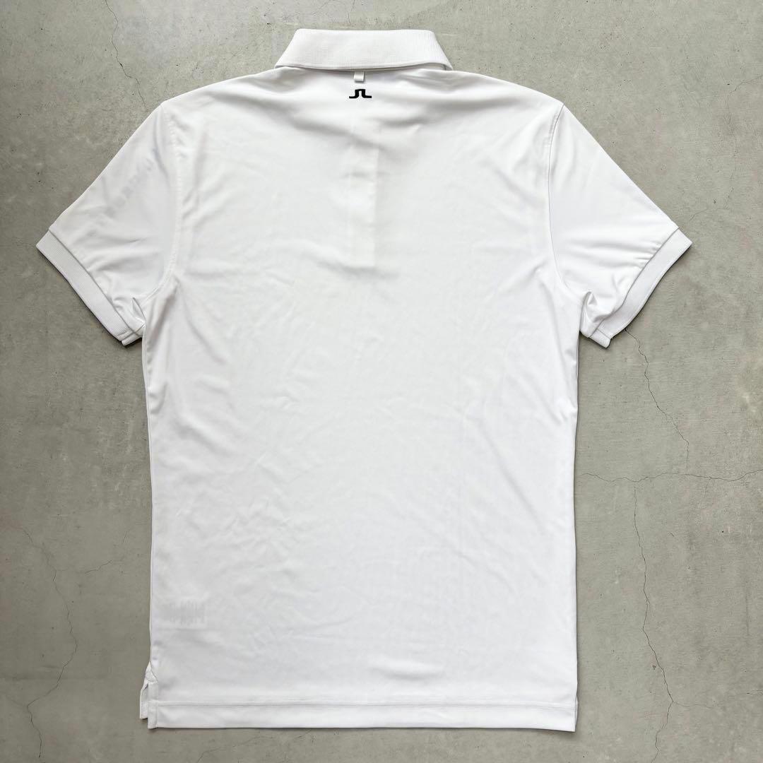 J.LINDEBERGジェイリンドバーグ 半袖ポロシャツ ブリッジロゴ 刺繍 S