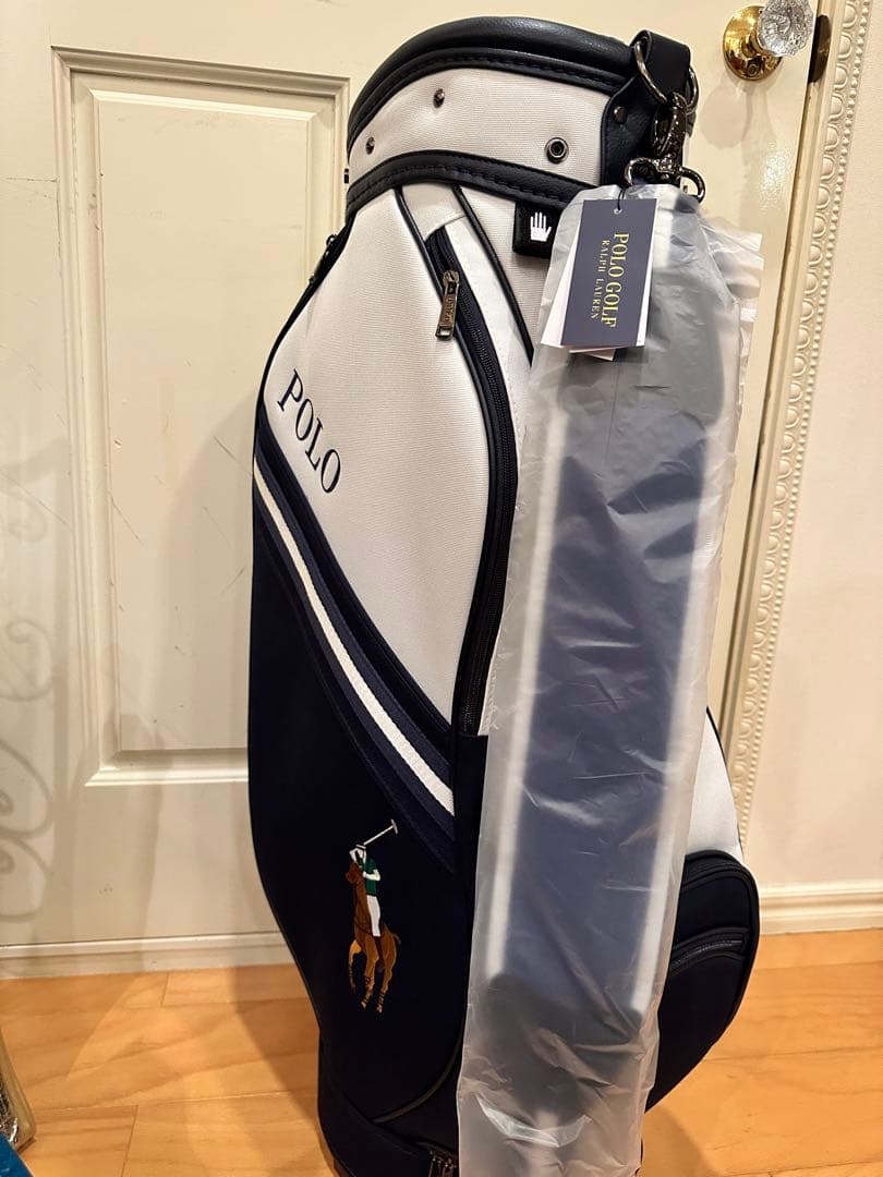 【最終値下】POLO ゴルフバッグ ネイビー/ホワイト