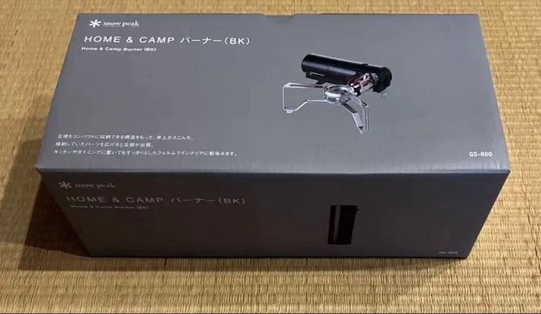 【新品】スノーピーク ＆CAMPバーナー ブラック GS-600BK