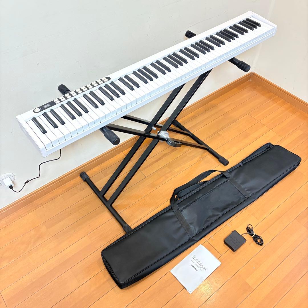 【美品・付属品完備】Longeye 充電式 88鍵盤 電子ピアノ BX-1