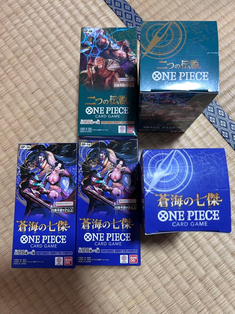 ワンピースカード 二つの伝説 OP-08、 Op-14 新品BOX