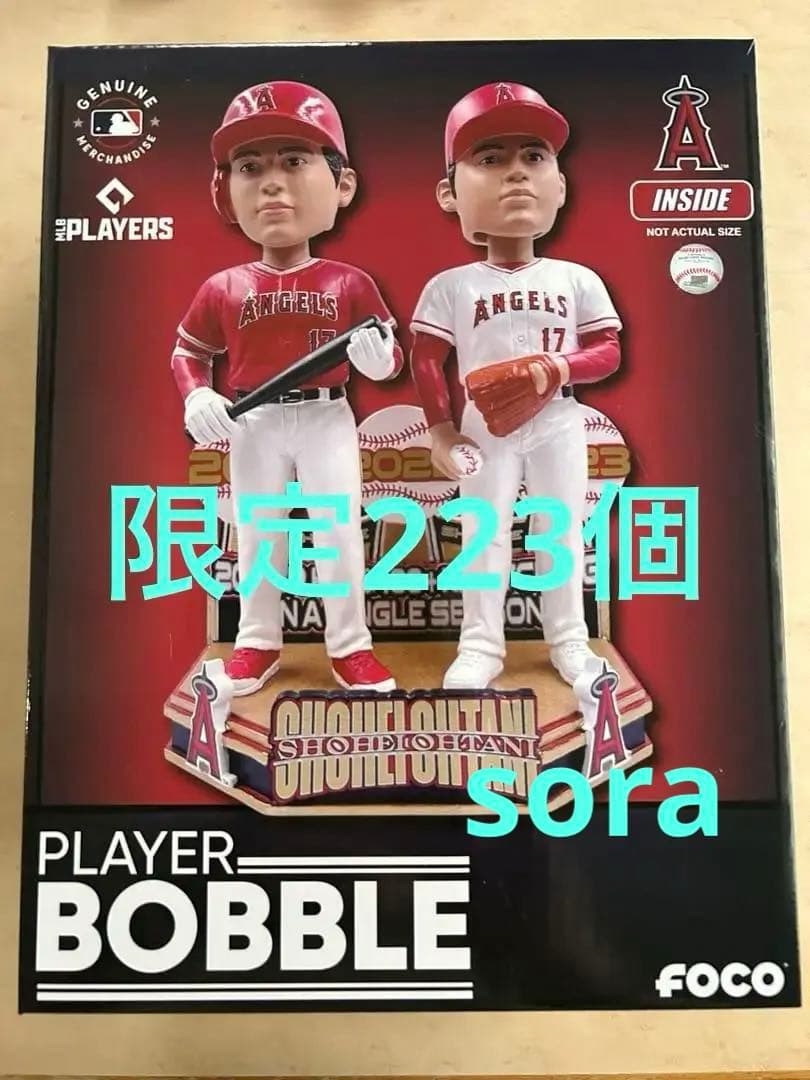 【即完売品】大谷翔平 ボブルヘッド 20本塁打 100奪三振 記念