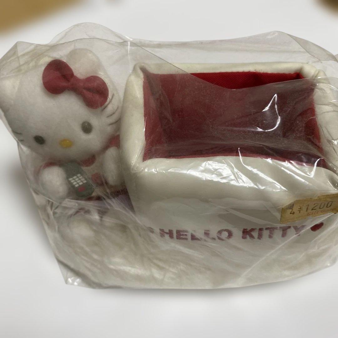 【平成レトロ】ハローキティ リモコンスタンド ソファ型 立体 サンリオ 当時物