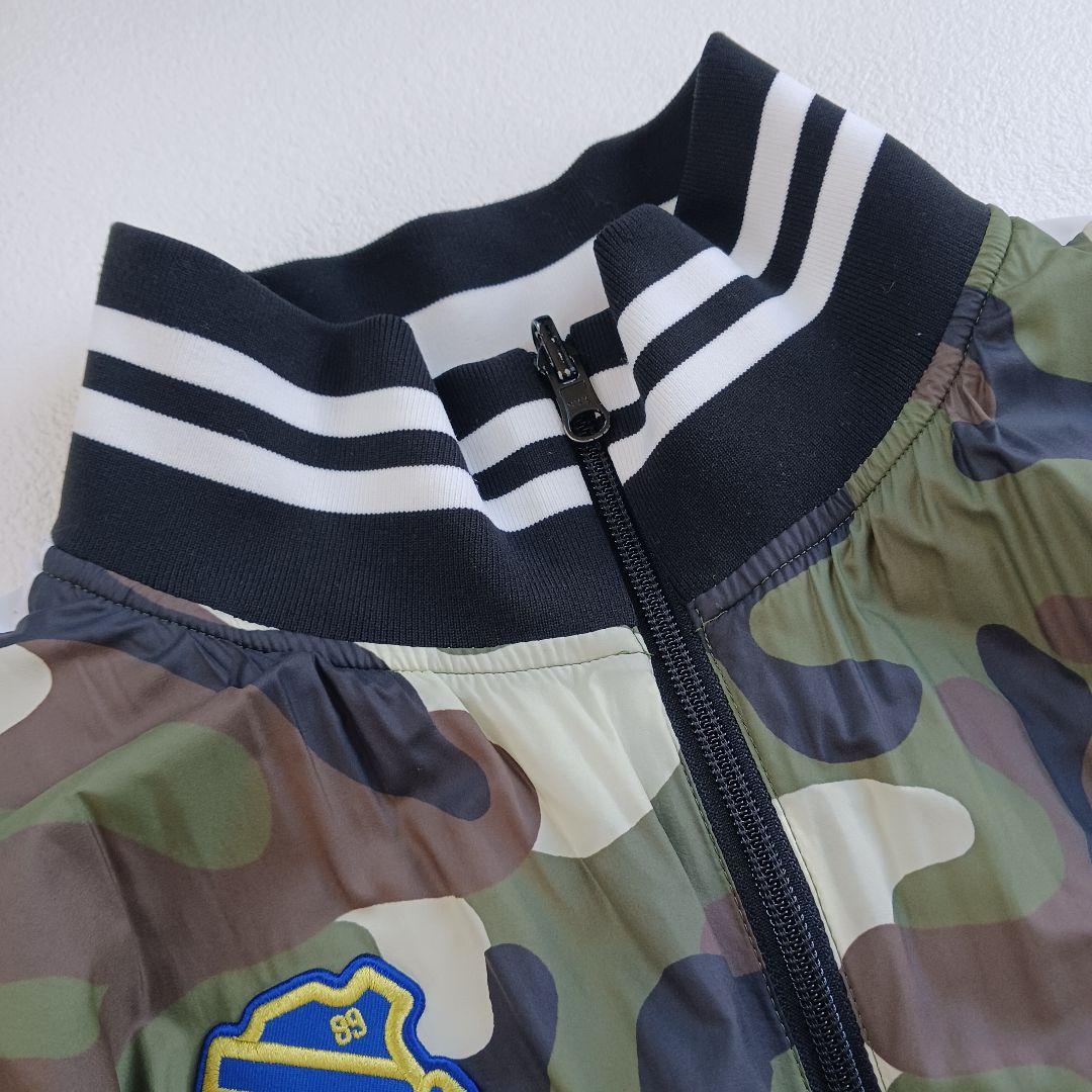 パーリーゲイツ　4WAYジャケット　スニード　ベスト　3L　カモフラ　ワッペン