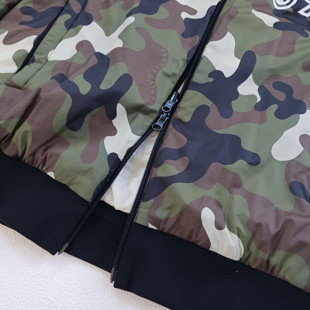 パーリーゲイツ　4WAYジャケット　スニード　ベスト　3L　カモフラ　ワッペン