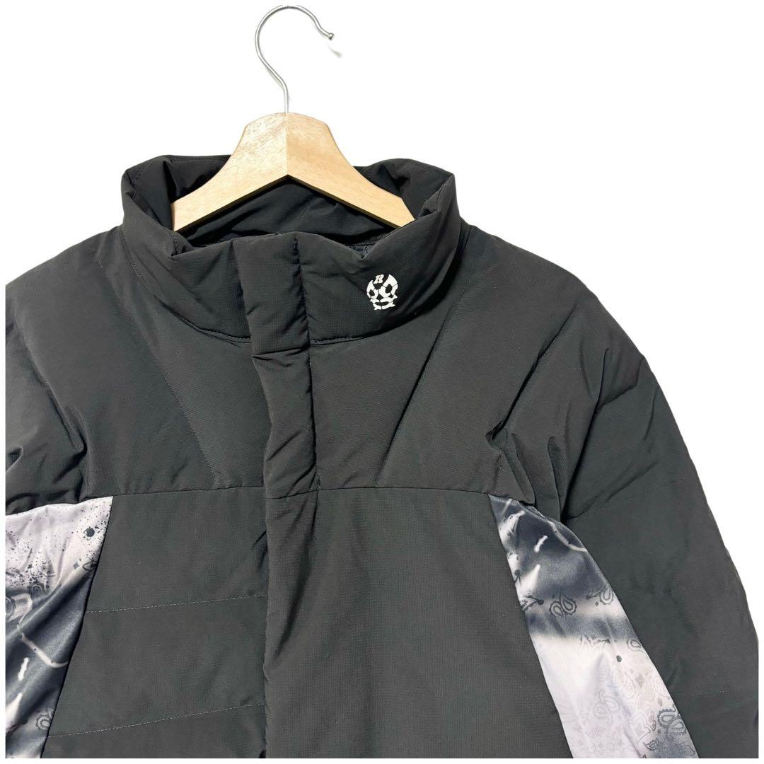 新品 ラッセルノ ゴルフ パデッド ジャケット ペイズリー ブラック 2XL 7