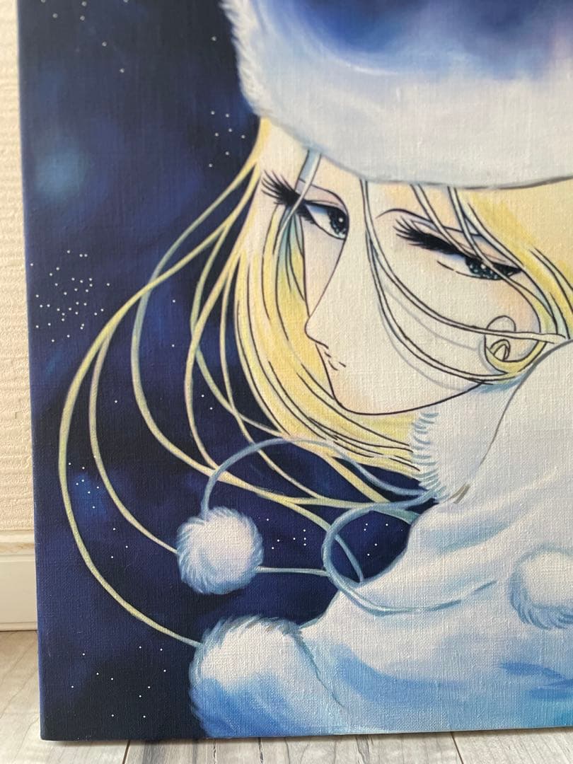 F10号 手描き油彩 松本零士銀河鉄道999模写　メーテルレジェンド 絵画