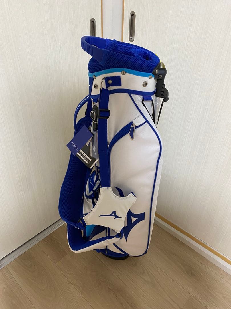 ミズノ MIZUNO キャディバッグ ホワイト/ブルー 新品未使用