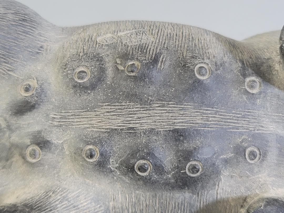 陳鳴遠 底款刻 在銘 朱泥 ブタ　夫婦 豚 置物