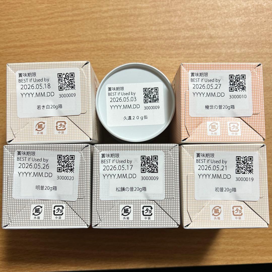 一保堂茶舗 抹茶セット 6種