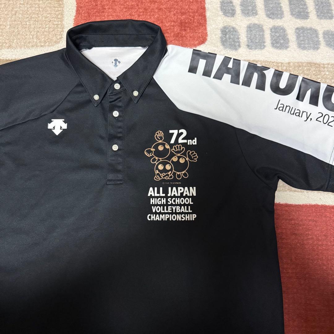 【美品】ALLJAPAN 春高バレー ポロシャツ デサントXOサイズ