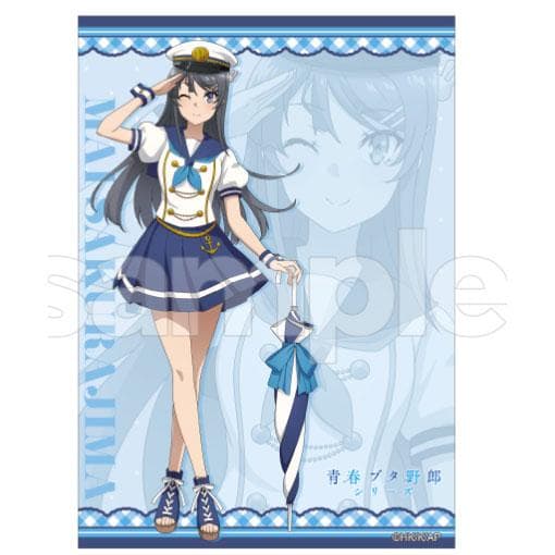 青春ブタ野郎　麻衣　布ポスター　スクラッチ　青ブタ