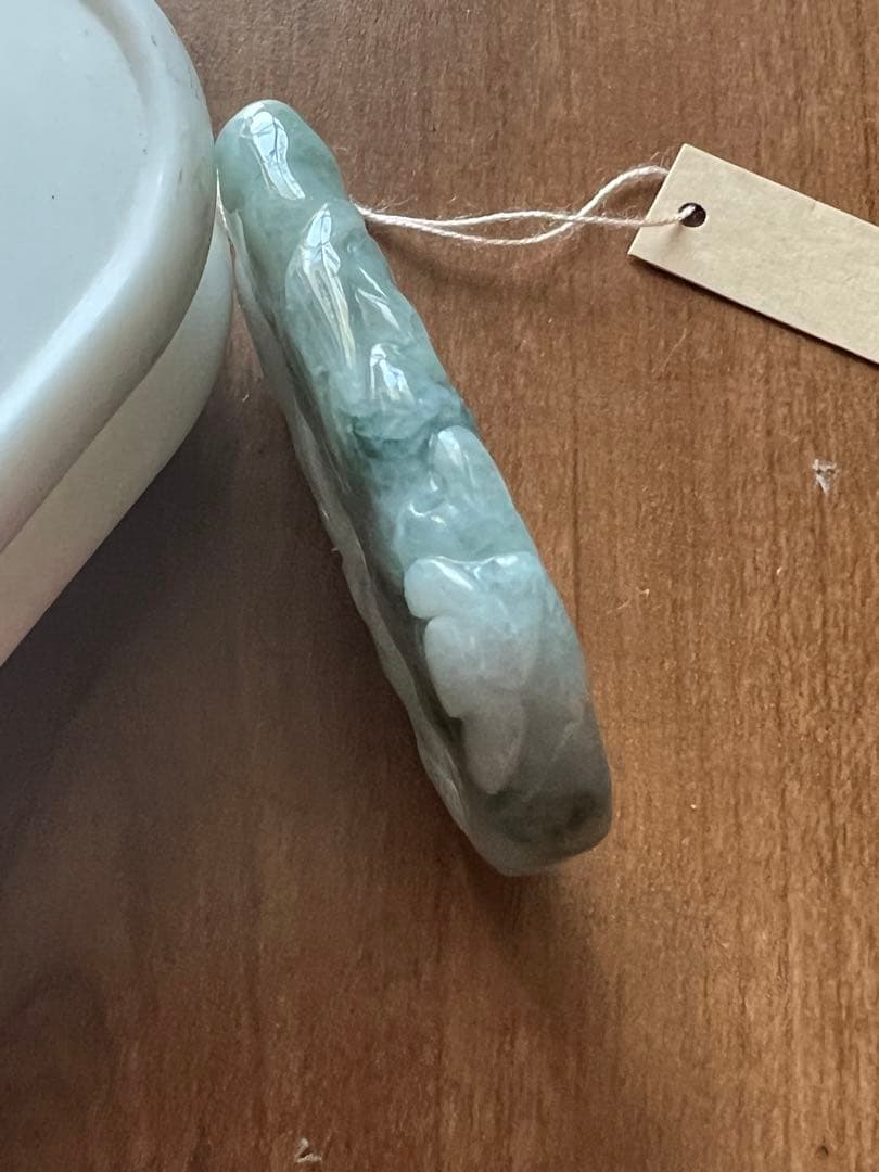 天然翡翠 根付 掛物 H6–17