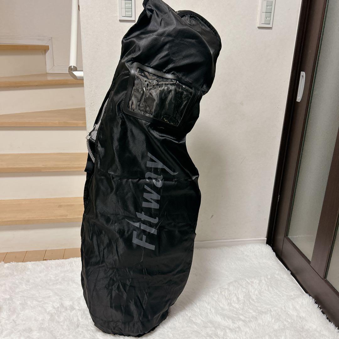 XXIOゼクシオ メンズ 大型キャディバッグ 千鳥格子柄 トラベルカバー付属