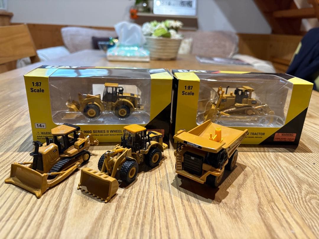 CAT D9Tトラクター＆966Gホイールローダーセット